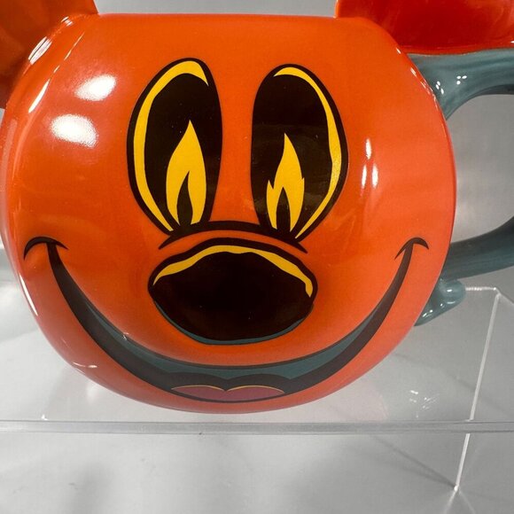 Disney Parks Mickey Mouse Mug Pumpkin Ceramic Halloween Jack Lantern 2023 - Picture 7 of 15